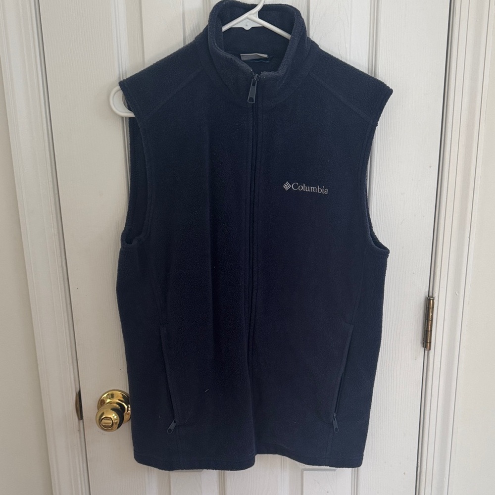 Columbia navy Blue Fleece Vest